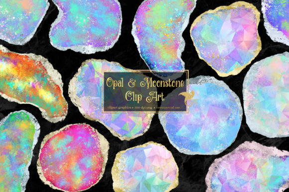 Download Opal and Moonstone Clipart - Moon Collection