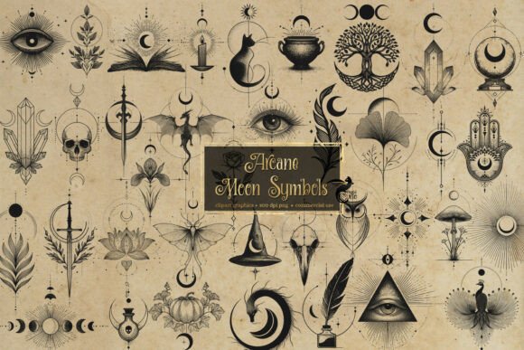 Download Arcane Moon Symbols PNG - Premium Resources