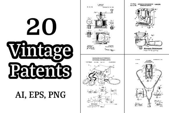 Download Vintage Patents for Print on Demand - Vintage Collection