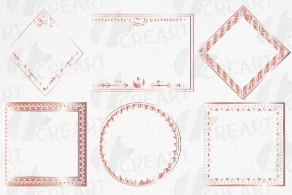 Download Rosegold Boho Weeding Decor Frames - Frame Collection