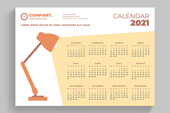 Download Calendar 2021 Creative Template - Creative template Collection